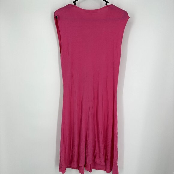 Boston Proper Dress Women's Size‎ XL Sleeveless Gathered Front Pink - Picture 6 of 6